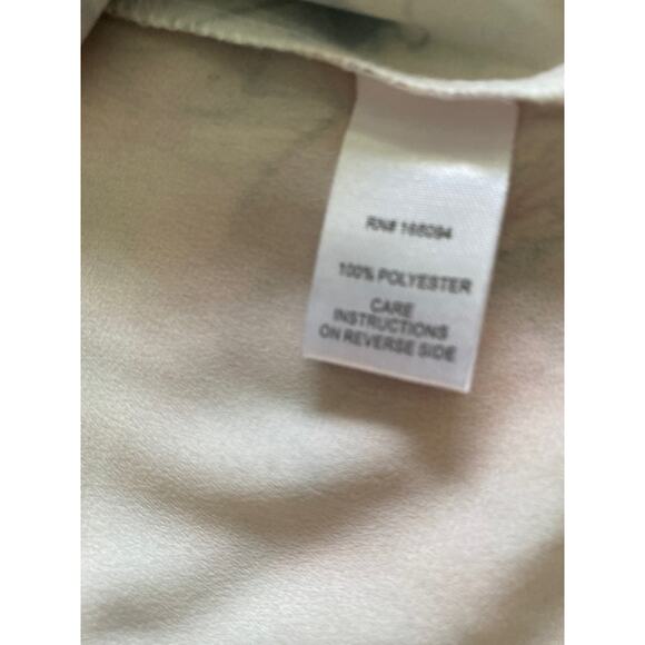 Bua Bua Floral Print V Neck Ruffle Long Sleeve Sheer Blouse Top Plus Size XXL - Picture 7 of 8